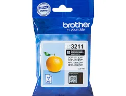 Cartouche brother jet d'encre lc3211bk couleur noir 200p