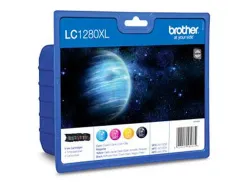 Cartouche brother jet d'encre lc1280xlvalbp pack 4 encres haute capacité