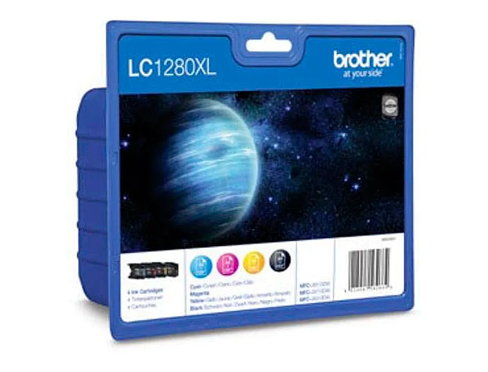 Cartouche brother jet d'encre lc1280xlvalbp pack 4 encres haute capacité