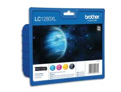 Cartouche brother jet d'encre lc1280xlvalbp pack 4 encres haute capacité