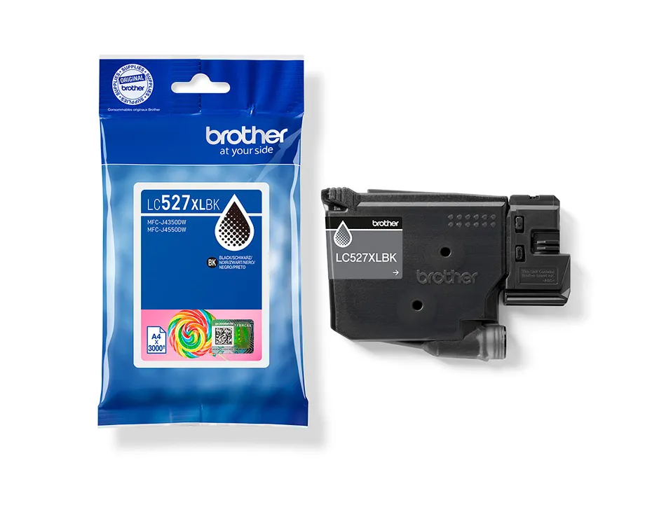 Cartouche brother jet d'encre lc527bk xl couleur noir 3000p