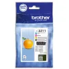 Cartouche brother jet d'encre lc3211 multipack 4 couleurs jaune magenta cyan noir 200p