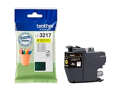 Cartouche brother jet d'encre lc3217 couleur jaune 550p