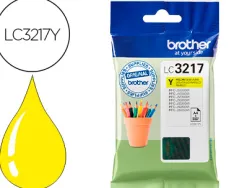 Cartouche brother jet d'encre lc3217 couleur jaune 550p