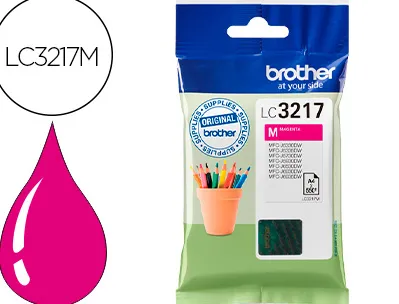 Cartouche brother jet d'encre lc3217 couleur magenta 550p