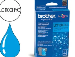 Cartouche brother jet d'encre lc1100hyc couleur cyan 750p