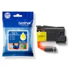 Cartouche brother jet d'encre lc521y couleur jaune 500p