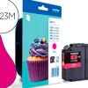 Cartouche brother jet d'encre lc123m couleur magenta 600p