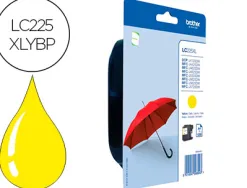 Cartouche brother jet d'encre originale lc225xly couleur jaune