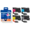 Cartouche brother jet d'encre lc521val pack 4 encres noir/cyan/magenta/jaune