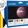Cartouche brother jet d'encre lc1220 pack 4 couleurs noir/jaune/magenta/cyan