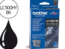 Cartouche brother jet d'encre lc1100hybk couleur noir haute capacité 900p