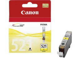 Cartouche canon jet d'encre 2936 b001-cli521y couleur jaune 500p