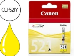 Cartouche canon jet d'encre 2936 b001-cli521y couleur jaune 500p
