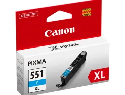 Cartouche canon jet d'encre 6444 b001-cli551cxl couleur cyan haute capacité 715p