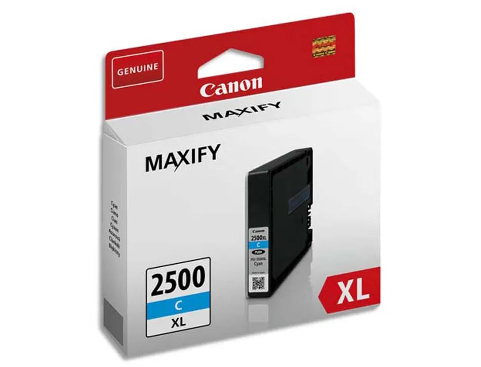 Cartouche canon jet d'encre pgi-2500 xl couleur cyan 1500p
