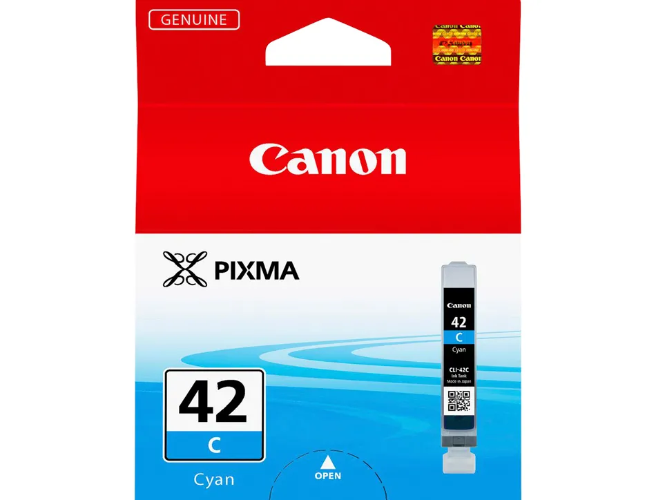 Cartouche canon jet d'encre cli-42c canon pixma pro-100/100s coloris cyan 600p