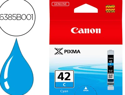 Cartouche canon jet d'encre cli-42c canon pixma pro-100/100s coloris cyan 600p