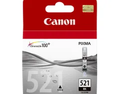 Cartouche canon jet d'encre 2933 b001-cli521bk couleur noir 1850p