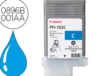 Cartouche canon jet d'encre pour ipf500 600 605 610 650 655 700 710 720 750 755 lp17 24 couleur cyan 130ml