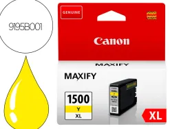 Cartouche canon jet d'encre 9195 b001-pgi1500xly couleur jaune 935p