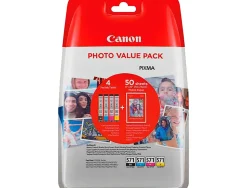 Cartouche canon jet d'encre pg571 349p pour pixma mg575/mg685/mg775 multipack noir/jaune/cyan/magenta
