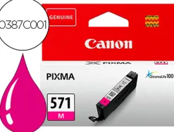 Cartouche canon jet d'encre 0387c001-cli-571m couleur magenta