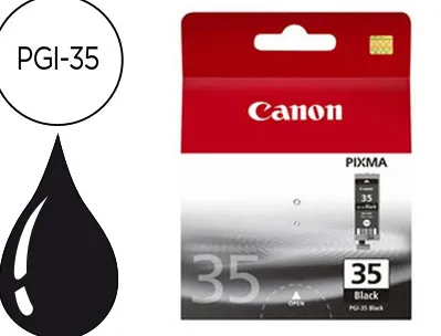 Cartouche canon jet d'encre 1509 b001-pgi35bk couleur noir