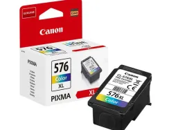 Cartouche canon jet d'encre original 5441c001 cl-576xl rendement eleve 300p 3 couleurs cyan/magenta/jaune