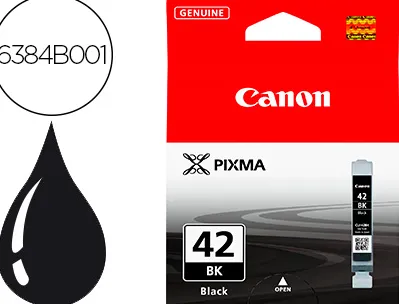 Cartouche canon jet d'encre cli-42bk pixma pro-100/100s coloris noir 900p