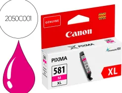 Cartouche canon jet d'encre cli-581xl couleur magenta