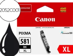 Cartouche canon jet d'encre cli-581xl couleur noir 2280p