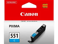 Cartouche canon jet d'encre 6509 b001-cli551c couleur cyan 345p