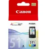 Cartouche canon jet d'encre 2972 b001-cl511 tête+encre 3 couleurs cyan/magenta/jaune 240p