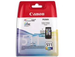 Cartouche canon jet d'encre 2972 b001-cl511 tête+encre 3 couleurs cyan/magenta/jaune 240p
