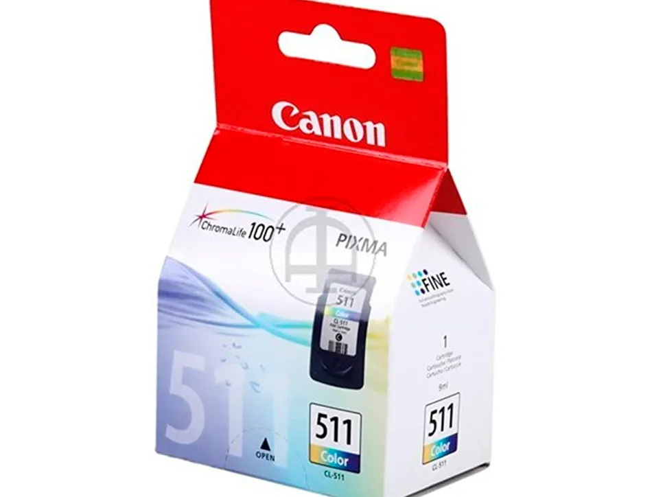 Cartouche canon jet d'encre 2972 b001-cl511 tête+encre 3 couleurs cyan/magenta/jaune 240p