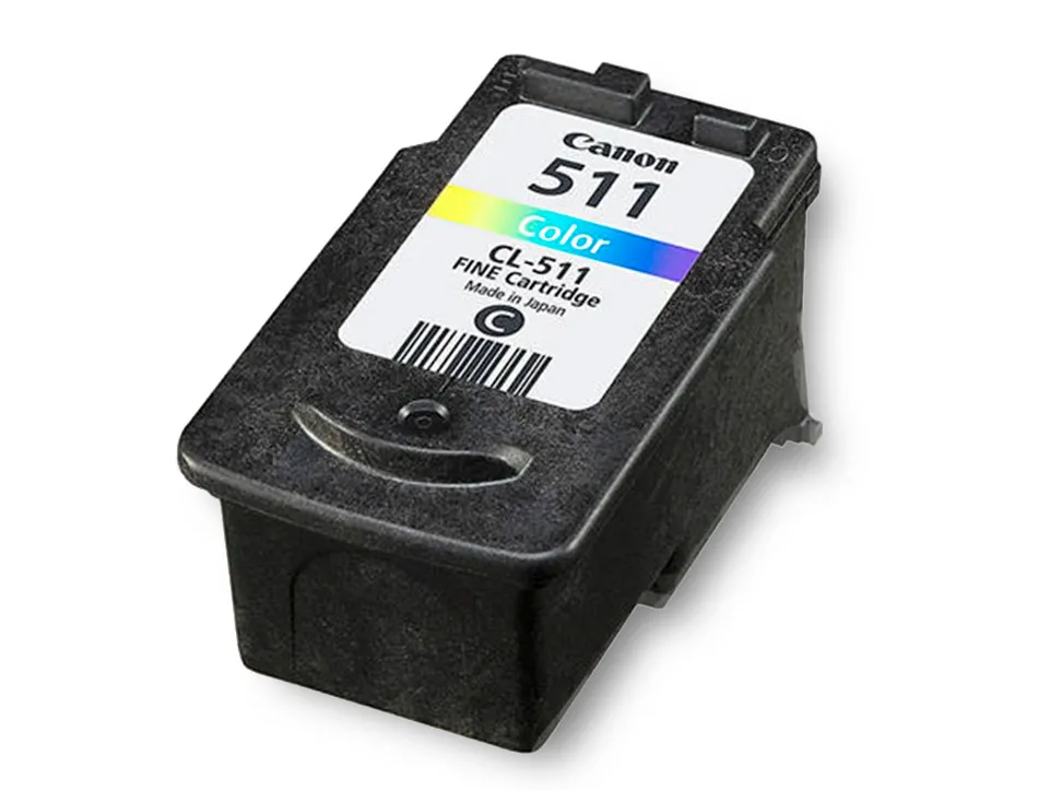 Cartouche canon jet d'encre 2972 b001-cl511 tête+encre 3 couleurs cyan/magenta/jaune 240p