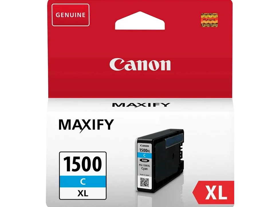 Cartouche canon jet d'encre 9193 b001-pgi1500xlc couleur cyan 1020p