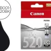 Cartouche canon jet d'encre 2932 b001-pgi520bk couleur noir 350p
