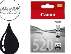 Cartouche canon jet d'encre 2932 b001-pgi520bk couleur noir 350p