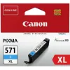 Cartouche canon jet d'encre 0332c001-cli-571xlc haute capacité cyan