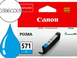 Cartouche canon jet d'encre 0386c001-cli-571c couleur cyan