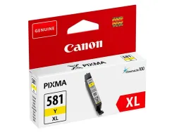 Cartouche canon jet d'encre cli-581xl couleur jaune