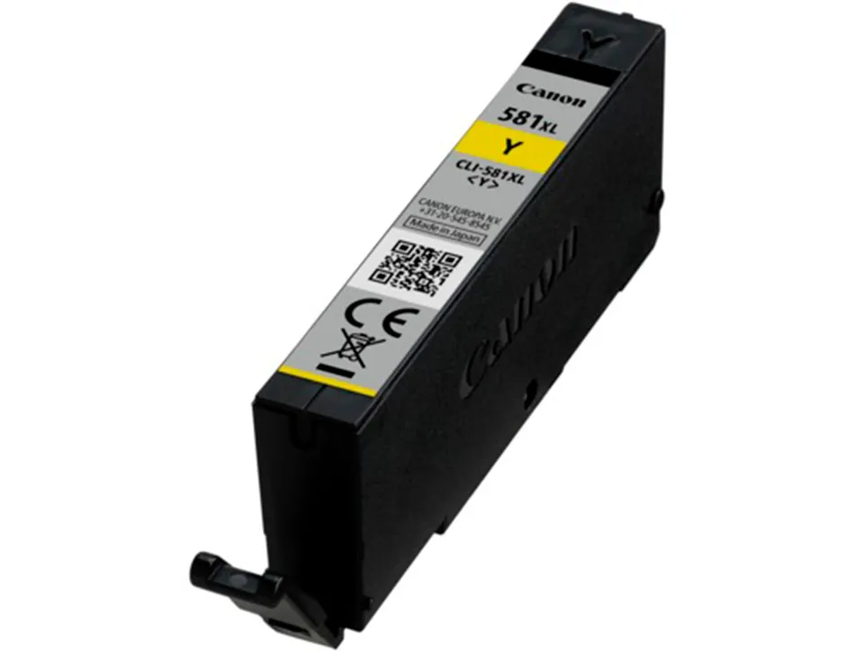 Cartouche canon jet d'encre cli-581xl couleur jaune