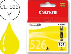 Cartouche canon jet d'encre 4543 b001-cli526y couleur jaune 450p