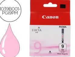 Cartouche canon jet d'encre photo 1039b001-pgi9pm couleur magenta clair 530p