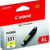 Cartouche canon jet d'encre 6446 b001-cli551yxl couleur jaune haute capacité 715p