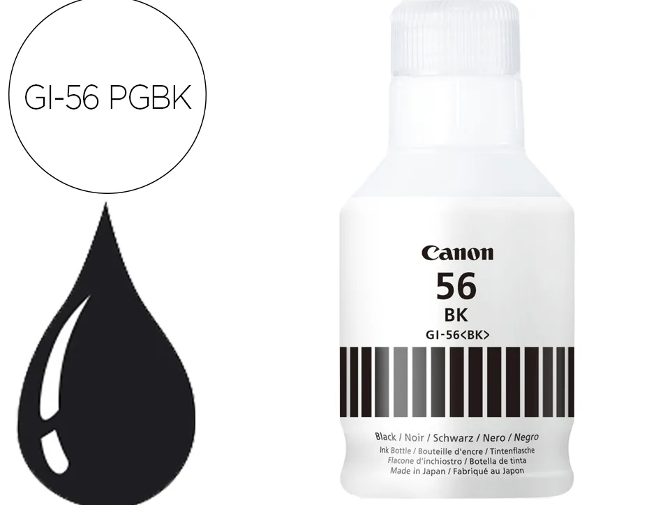 Cartouche canon jet d'encre maxify gx5050, gx6050, gx7050 encre noire