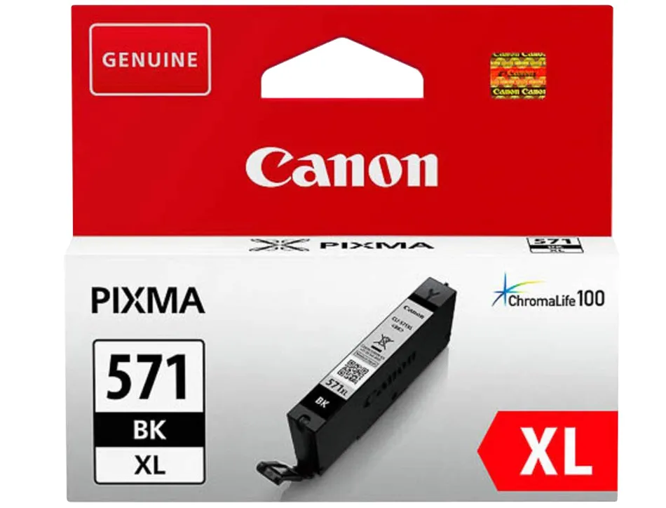 Cartouche canon jet d'encre 0331c001-cli-571xlbk haute capacité noir