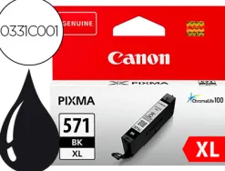 Cartouche canon jet d'encre 0331c001-cli-571xlbk haute capacité noir